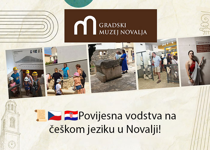 Povijesna vodstva na češkom jeziku u Novalji!